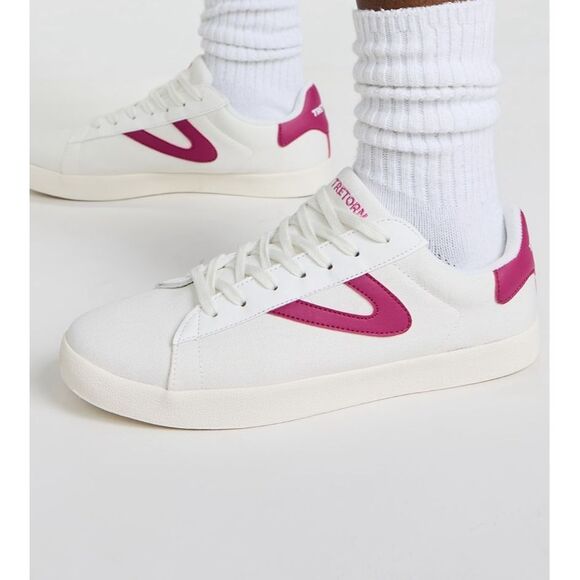 Tretorn Shoes - NWT Tretorn Blucher sneaker, white/magenta, $80